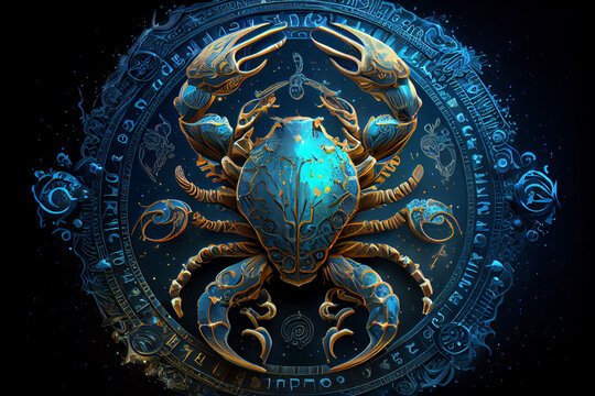 Cancer Zodiac sign image of a crab