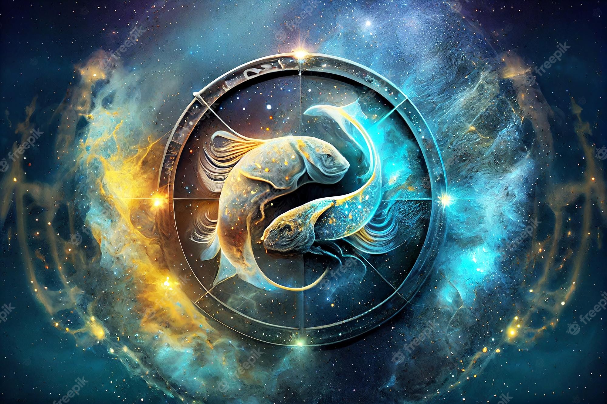 Pisces zodiac symbol image